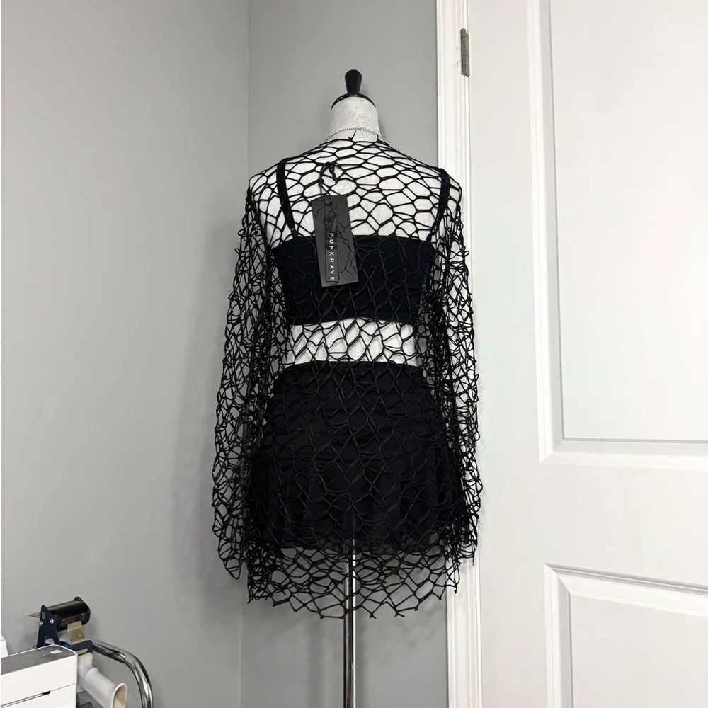 Punk Rave Fishnet Top - Picture 9 of 12